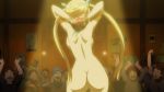  16:9_aspect_ratio 1girl anime ass backboob big_breasts blonde breasts exposed fairy_tail harem_outfit high_resolution lucy_heartfilia movie nude_filter third-party_edit 