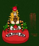 attack_of_the_killer_tomatoes blargsnarf breasts cameltoe chad_finletter fuzzy_tomato huge_breasts looking_at_viewer spread_legs tara_boumdeay