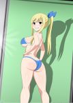  1girl alluring ass big_ass big_breasts bikini blonde_hair breasts fairy_tail long_hair looking_at_viewer lucy_heartfilia swimsuit 