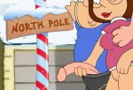  brother_and_sister chris_griffin family_guy funny gif guido_l house lois_griffin meg_griffin open_door outside pee snow voyeur 
