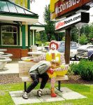  animated clown gif mascots mcdonald's ronald_mcdonald sextoon 