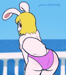 1girl alternate_version_available animal_ears animated anthro big_ass blonde_female blonde_hair brown_eyes bunny_ears bunny_girl bunny_tail bunnygirl carrot_(one_piece) dat_ass fat_ass female_focus female_only furry gif huge_ass large_ass one_piece oofrowdy panties panties_only purple_panties purple_underwear rabbit shaking shaking_ass shaking_butt thick_ass topless yellow_hair