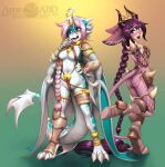 2_girls abluedeer anthro big_breasts breasts female_only fur furry tagme yiff