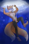  1boy aged_up barefoot blue_blush cumshot drown drowning ice male miles_&quot;tails&quot;_prower sega shirtless solo sonic_(series) sonic_the_hedgehog_(series) stryker1187 tagme underwater 
