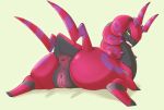  1_female 1_girl anus clitoris female female_only labia looking_at_viewer looking_back nude pokemon pussy scolipede solo sukebepanda 