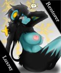  anthro blush breasts feline female furry looking_at_viewer luxray pok&atilde;&copy;mon pokemon pussy solo 
