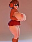  erect_nipples glasses massive_breasts miniskirt scooby-doo thick_thighs velma_dinkley 