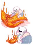 2010s 2015 2boys 2d 2d_(artwork) animated_skeleton blue_tongue blush bottom_sans clothed clothed/nude clothed_male duo ectotongue fellatio fire_elemental genitals grillby grillby_(undertale) grillsans ladybumtickler licking licking_penis male male/male male_only monster monster_boy nude nude_male oral orange_body orange_penis penis sans sans_(undertale) seme_grillby simple_background skeleton sniggysmut third-party_source top_grillby uke_sans undead undertale undertale_(series) video_game_character video_games white_background yaoi