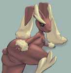 anthro anus big_thighs breasts butt creatures_(company) female furry game_freak gen_4_pokemon lagomorph long_ears looking_at_viewer looking_back lopunny mimilop nintendo normal_type_pokemon nude on_side pokemon pokemon_(anime) pokemon_(creature) pokemon_(game) pokemon_(species) pokemon_diamond_pearl_&amp;_platinum pokemon_dppt pokemon_heartgold_and_soulsilver pokemon_hgss porkyman presenting pussy rabbit red_eyes small_breasts solo tediousramen