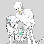 1:1 1:1_aspect_ratio 2010s 2017 2boys 2d 2d_(artwork) anal animated_skeleton big_dom big_dom_small_sub bigger_dom bigger_dom_smaller_sub bigger_male bigger_penetrating bigger_penetrating_smaller blue_blush blue_tongue blush bottom_sans bottomless bottomless_male brother brother/brother brother_and_brother brother_penetrating_brother brothers digital_media_(artwork) doggy_position duo ectoplasm finger_in_mouth fingers_in_mouth fontcest from_behind_position grabbing_from_behind grey_background incest larger_male larger_penetrating male male/male male_penetrated male_penetrating male_penetrating_male monochrome monster off_shoulder orange_blush papyrus papyrus_(undertale) papysans partially_colored penetration penetration_from_behind saliva saliva_on_finger sans sans_(undertale) seme_papyrus sex sex_from_behind simple_background skeleton small_sub small_sub_big_dom smaller_penetrated smaller_sub smaller_sub_bigger_dom top_papyrus tumblr uke_sans undead undertale undertale_(series) video_game_character video_games yaoi
