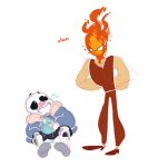2010s 2016 2boys 2d 2d_(artwork) animated_skeleton blue_penis caught caught_masturbating digital_media_(artwork) ectopenis fire_elemental genital_fluids genitals grillby grillby_(undertale) humanoid humanoid_only ladybumtickler looking_at_another looking_up male male_only monster monster_boy penis sans sans_(undertale) skeleton sniggysmut tumblr undead undertale undertale_(series) video_game_character video_games white_background