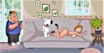  ass breasts brian_griffin chris_griffin erect_penis family_guy lois_griffin nude shaved_pussy thighs 