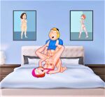  breasts brother_and_sister chris_griffin erect_nipples erect_penis family_guy glasses hat huge_penis incest meg_griffin spread_legs thighs 