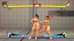  2girls 3d 3d_(artwork) chun-li fighting_stance juri_han nude_female screen_capture street_fighter_iv 