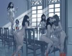  big_breasts frans_mensink multiple_girls nude_female original original_character red_shoes yuri 