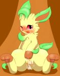 2012 blush cum cum_in_pussy cum_inside drooling female leafeon looking_at_viewer one_eye_closed open_mouth orgasm pokemon pokã©mon presenting pussy pussy_juice saliva solo spread_legs spreading tears tongue 