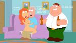  beer carter_pewterschmidt cowgirl_position family_guy girl_on_top incest living_room lois_griffin peter_griffin sex 