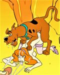  akabur ass beastiality breasts cum_in_mouth daphne_blake head_down_ass_up scooby scooby-doo shaggy_rogers stockings thighs 