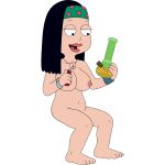 american_dad black_hair breasts drugs hayley_smith nude simple_coloring sitting transparent_background