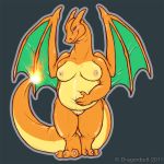 2011 blush breasts charizard chubby creatures_(company) delthero dragon dragon_wings fat female fire game_freak gen_1_pokemon nintendo nipples nude orange_scales pokemon pokemon_(anime) pokemon_(creature) pokemon_(game) pokemon_(species) pokemon_red_green_blue_&amp;_yellow pokemon_rgby porkyman pussy scalie solo standing tail wings