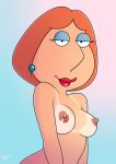  badbrains breasts erect_nipples family_guy lois_griffin no_bra smile tan_line topless 