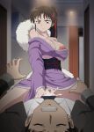 age_difference alluring clothed_sex cowgirl_position cum cum_in_pussy cum_inside dominant_female edit female_on_top inuyasha kimono mischievous_smile no_bra no_panties pubes pussy_hair setsuna_(yashahime) sex sota_higurashi teen yashahime:_princess_half-demon