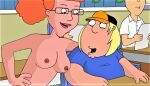  breasts chris_griffin erect_nipples family_guy glasses nude patty_(family_guy) 
