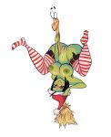  banjo-kazooie big_breasts breasts candy_cane_stocking christmas clitoris female game_over_gruntilda gruntilda gruntilda&#039;s_broomstick herny_the_duck nipples nude pussy santa_hat solo upside_down 