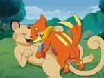  anal anal_penetration blush buizel closed_eyes cum cum_in_ass cum_inside erection feline gay lying male missionary_position mustelid on_back open_mouth orgasm penetration penis persian pokemon sex spread_legs spreading testicles tongue ukkappa 