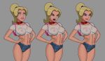  1girl 1girl 1girl big_breasts blonde blonde_hair breasts comic_book_character courtney_whitmore dc_comics female_focus high_res justice_league_unlimited long_hair medium_breasts patreon patreon_paid patreon_reward solo_female something_unlimited stargirl sunsetriders7 superheroine tagme teen 
