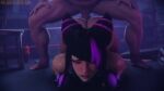  1boy 1girl big_penis black_hair bouncing_ass bubble_butt cum_on_ass cumshot doggy_position from_behind juri_han male_pov moaning polished-jade-bell purple_eyes street_fighter thick_thighs vaginal_penetration 