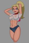  1girl 1girl 1girl big_breasts blonde blonde_hair breasts comic_book_character courtney_whitmore dc_comics female_focus high_res justice_league_unlimited long_hair medium_breasts patreon patreon_paid patreon_reward solo_female something_unlimited stargirl sunsetriders7 superheroine tagme teen 