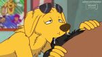  2boys anthro balls bikomation bojack_horseman bojack_horseman_(character) cum cum_in_mouth cum_inside dog drinking_cum furry gif horse male male/male male_only mr._peanutbutter nude oral oral_sex penis yaoi 