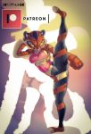  1girl borotamago dreamworks female female_only furry furry_only kung_fu_panda master_tigress orange_skin patreon tiger 