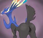  anus ass big_ass blush breath cervine deer female legendary_pokemon mochicakes nintendo pokemon presenting presenting_hindquarters pussy pussy_juice single_eye solo video_games wet_pussy wide_hips xerneas 