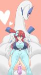  blue_eyes blush bottomless chubby cum cum_in_pussy cum_inside female heart human interspecies lugia male nintendo penetration penis pokemon pokephilia pussy red_eyes size_difference skyla vaginal vaginal_penetration video_games wide_hips 