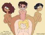  amphibia anne_boonchuy ass black_hair blonde_hair breasts brown_hair crossover marco_diaz marcy_wu nude nude_female nude_male sasha_waybright star_vs_the_forces_of_evil 