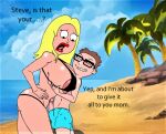  american_dad ass erect_penis francine_smith glasses huge_breasts huge_penis incest micro_bikini mother_and_son steve_smith thighs 