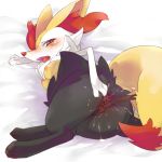  1girl 3_toes anal anal_insertion anal_object_insertion anal_penetration barefoot braixen breasts butt canine cotora double_penetration female fennec fox furry grey_fur looking_at_viewer looking_back lying masturbation mizuki_kotora nintendo nipples no_humans object_insertion on_side orange_skin penetration pok&atilde;&copy;mon pokemon pokemon_(game) pokemon_xy presenting presenting_pussy pussy red_eyes red_nose solo spread_ass squint stick tail vaginal vaginal_insertion vaginal_object_insertion vaginal_penetration video_games white_eyes white_fur wood yellow_fur 
