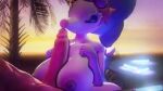  3d animated big_breasts huge_breasts loop male/female no_sound nude outside paizuri primarina short_playtime siren tagme unknown_artist video webm 