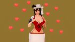 1girl 3d bleach breast_press breasts breasts shiba_kukaku shiba_kuukaku video_game_character video_games
