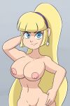 1girl artist_request breasts disney female gravity_falls nipples nude pacifica_northwest solo tagme