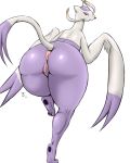  anus ass big_ass male mienshao nude pokemon pussy rengrimm solo tail white_background 