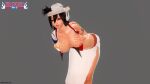 1girl bleach breast_press breasts breasts shiba_kukaku shiba_kuukaku