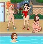  alana_fitzgerald back_view cameltoe dialogue erect_nipples family_guy gender_bender genderswap glasses goth goth_girl gothic high_heels jax_(be_normal9648) meg_griffin mtf nude pool pussy red_hair sexfightfun sexfightfun_(character) swimming swimsuit tsf water yuri 