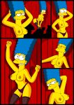  breasts erect_nipples marge_simpson panties stockings the_simpsons thighs 