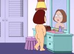  ass breasts erect_nipples family_guy glasses meg_griffin mirror_reflection nude thighs 