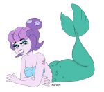 blue_eyes cala_maria cuphead_(game) mermaid mermaid_tail octopus