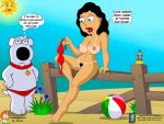  bonnie_swanson bra breasts brian_griffin erect_nipples family_guy nude panties pubic_hair pussy tan_line thighs 