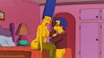  ass big_breasts marge_simpson milhouse_van_houten nipples nude stockings the_simpsons thighs 